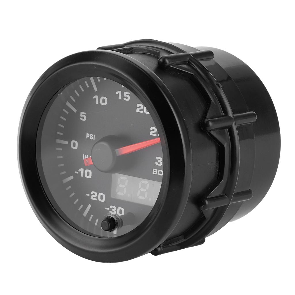 2in 52mm Universal 7 Colors LED Turbo Boost Meter PSI Pressure Gauge Digital Display Pointer