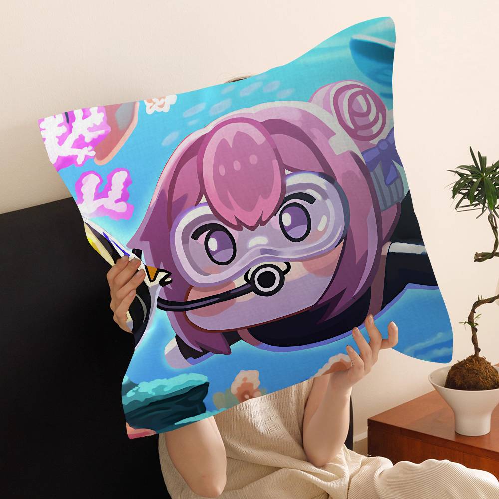 D-Doro Cute N-NIKKES Pillow Gifts Home Office Furnishings Bedroom Sofa Car Cushion Cover case 45x45cm