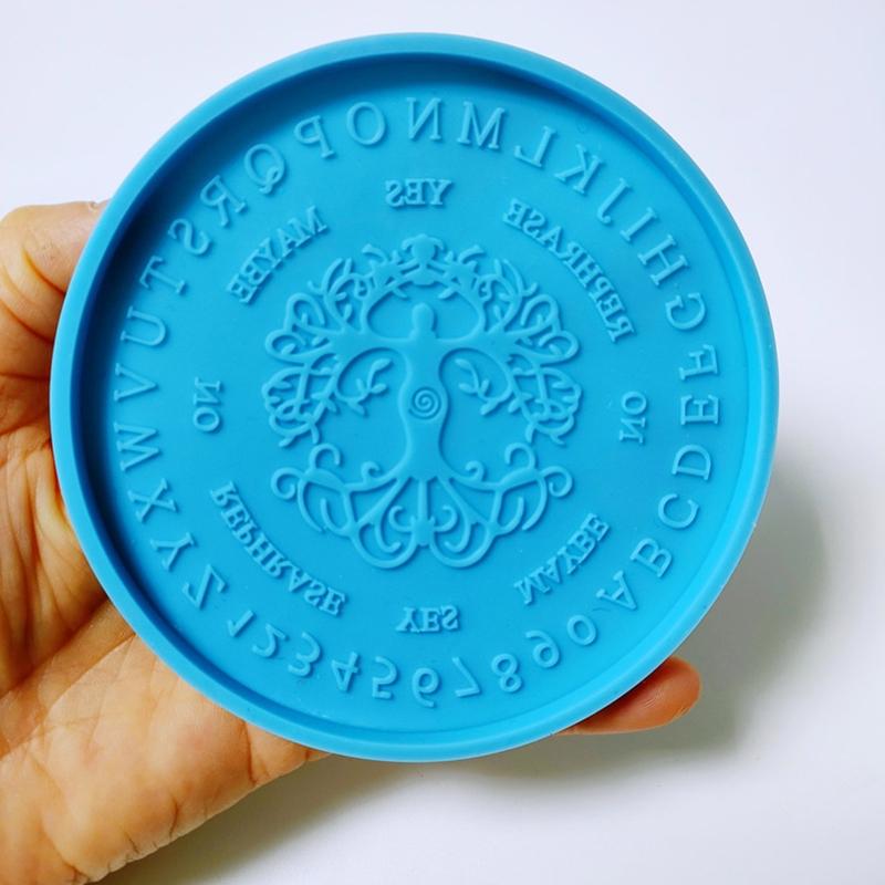 Big DIY Round Coaster Silicone Mold for Resin Concrete Diameter 4.13inch
