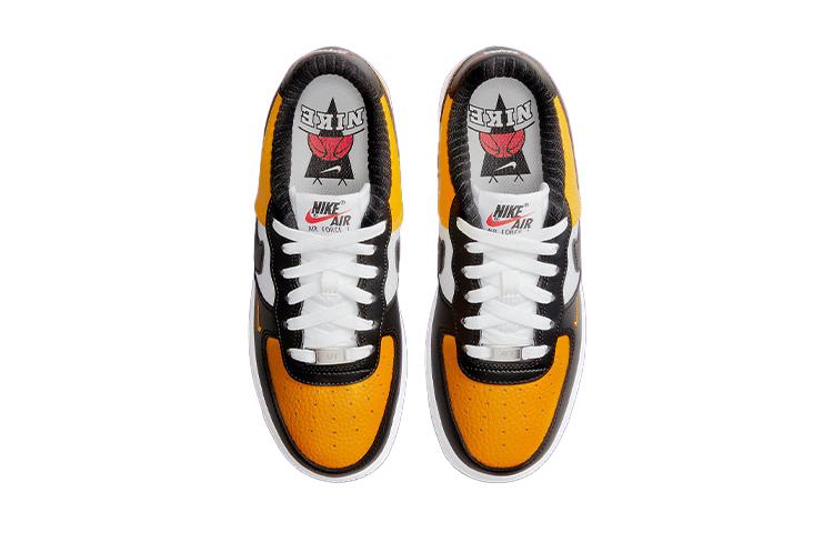 Nike Air Force 1 Low Nero Oro Rete Jersey GS DQ7779-700