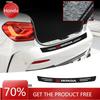 FIT Car New Honda Carbon Fiber Auto Protective Rear Trunk Bumper Guard 3D Stickers For Honda Mugen Power Jazz City Civic Inspir