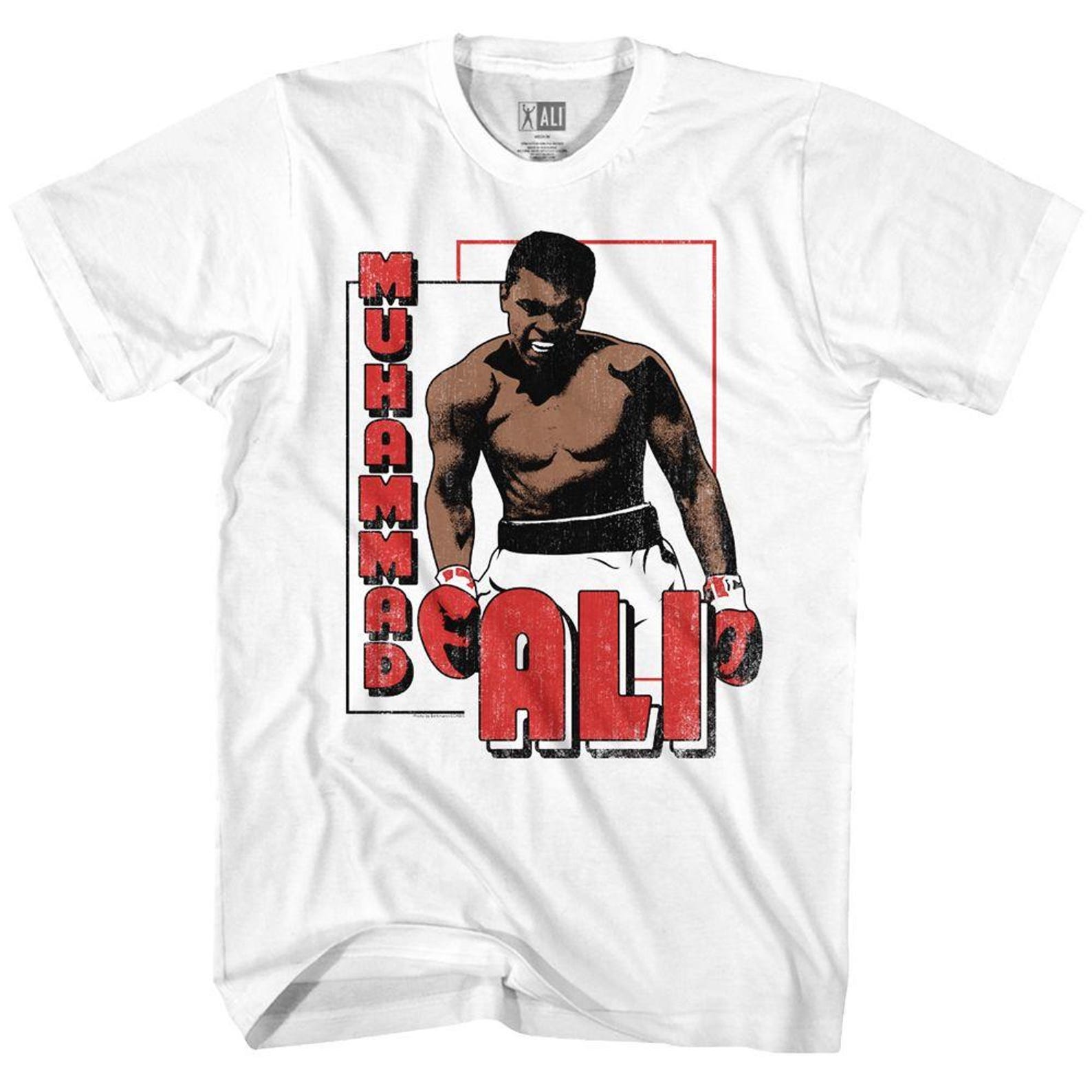 Muhammad Ali Ali Greatest White Classic Adult T-Shirt 2XL