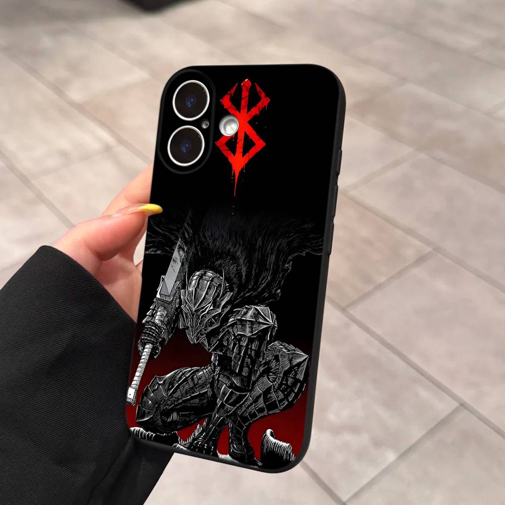 Comic Cool Berserk For Iphone 17 16 15 14 11 12 13 Pro Max Plus Case Cute Art Phone Cover