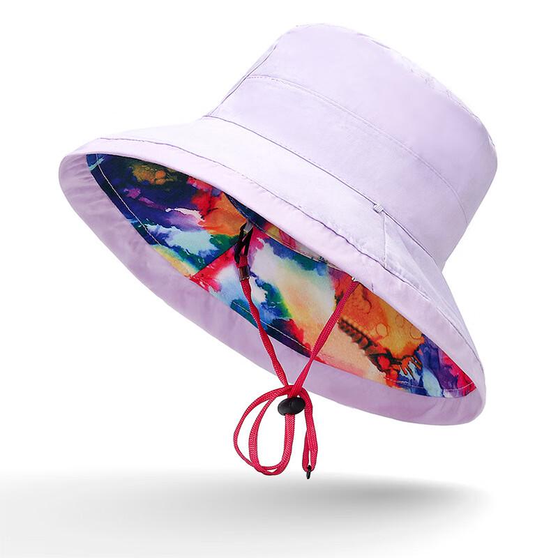 

ZHENYUEQI Двусторонняя складная панама с защитой от солнца и ветрозащитным шнурком One Size