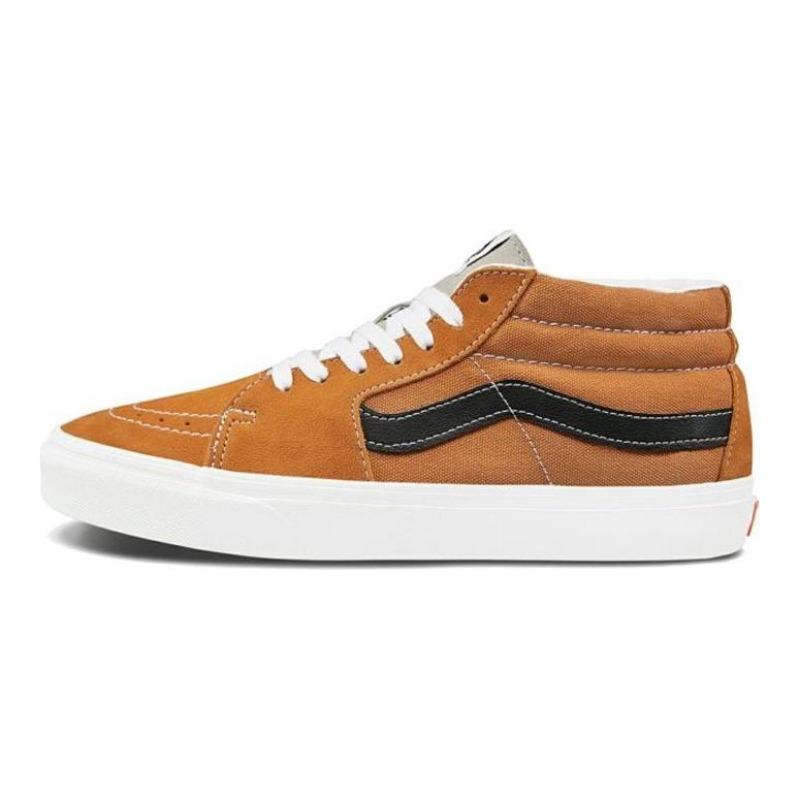Vans SK8 unisex anti slip lightweight mid top skate shoes orange VN0A3WM3WZ5 36