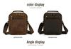 Pánská crossbody taška z pravé kůže - Crazy Horse Velkokapacitní multifunkční taška pro dojíždění