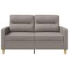 2 Seater Sofa Taupe 120 Cm Fabric