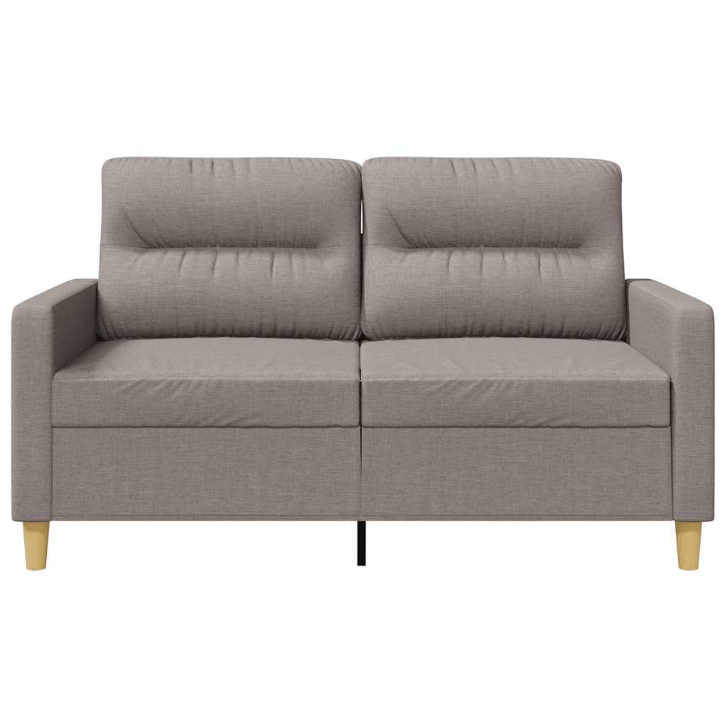 2 Seater Sofa Taupe 120 Cm Fabric
