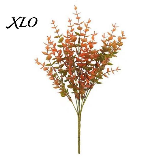 Realistic Faux Plants Fall Artificial Flower with Eucalyptus Leaf, Lifelike Plants, Long Lasting Fake UV Resistant for Autumn Thanksgiving Harvest