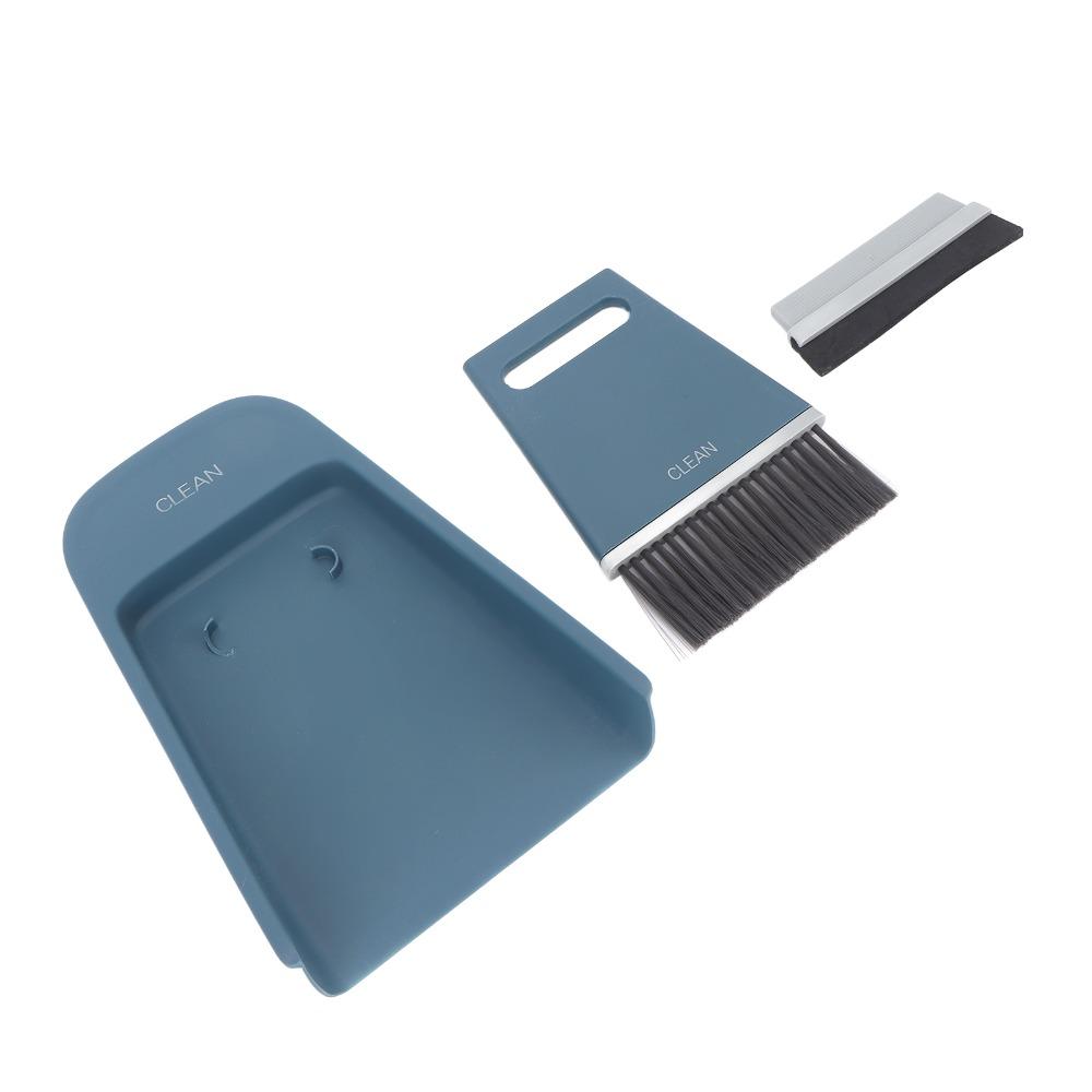 3-Piece Set Sturdy Structure Desktop Brush Dustpan PP Small Hand Brush Pan For Car Interior