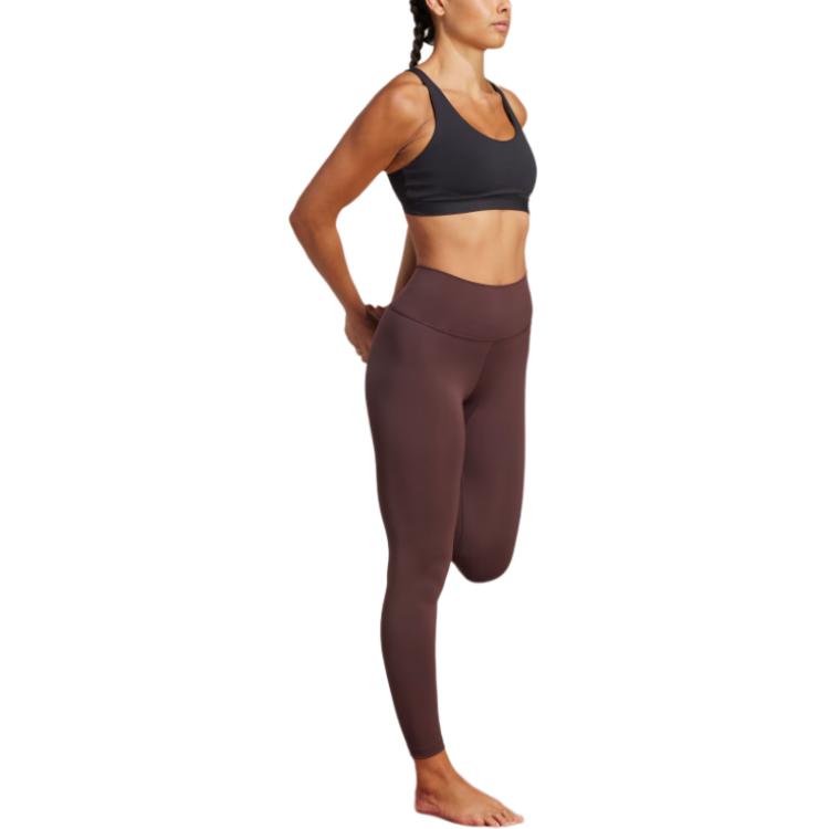 Adidas Women's High Waisted Print Leggings Shadow Brown IX0191