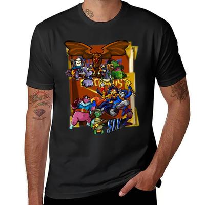 Sly Cooper and the Thievius Raccoonus T-Shirt Customs Tops Animal Prinfor Boys Hippie Clothes Mens Graphic T-shirts Funny