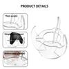 Desktop Clear Acrylic Gaming Controller Holder Easy Access Open Frame And Anti Slip Pad Gaming Accessories