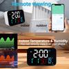 Orologio Intelligente WiFi Termometro Umidità Orologio Digitale Stazione Meteo Sveglia Data Giorno Compatibile con App Tuya Smart Controllo Remoto