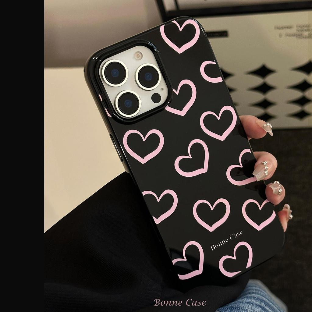 Pink Heart Phone Case for iPhone 17 and iPhone 17 Pro Max