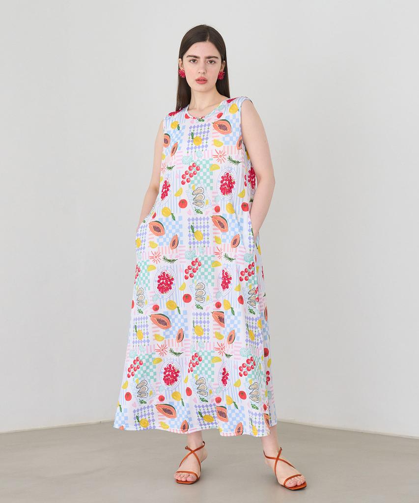 Bonide Resort Sleeveless Long Dress Positano
