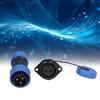 IP68 Waterproof Plug Socket Flange Butt Terminal Aviation Power Connector 250V 612mm LP20(3 Pin )
