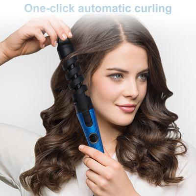 Electric Curling Iron Frizz-Free Fast Heating Portable Hair Curler Automatic Egg Roll Wavy Hair Curling Wand Women Hair Styling Tool (EU Plug)
