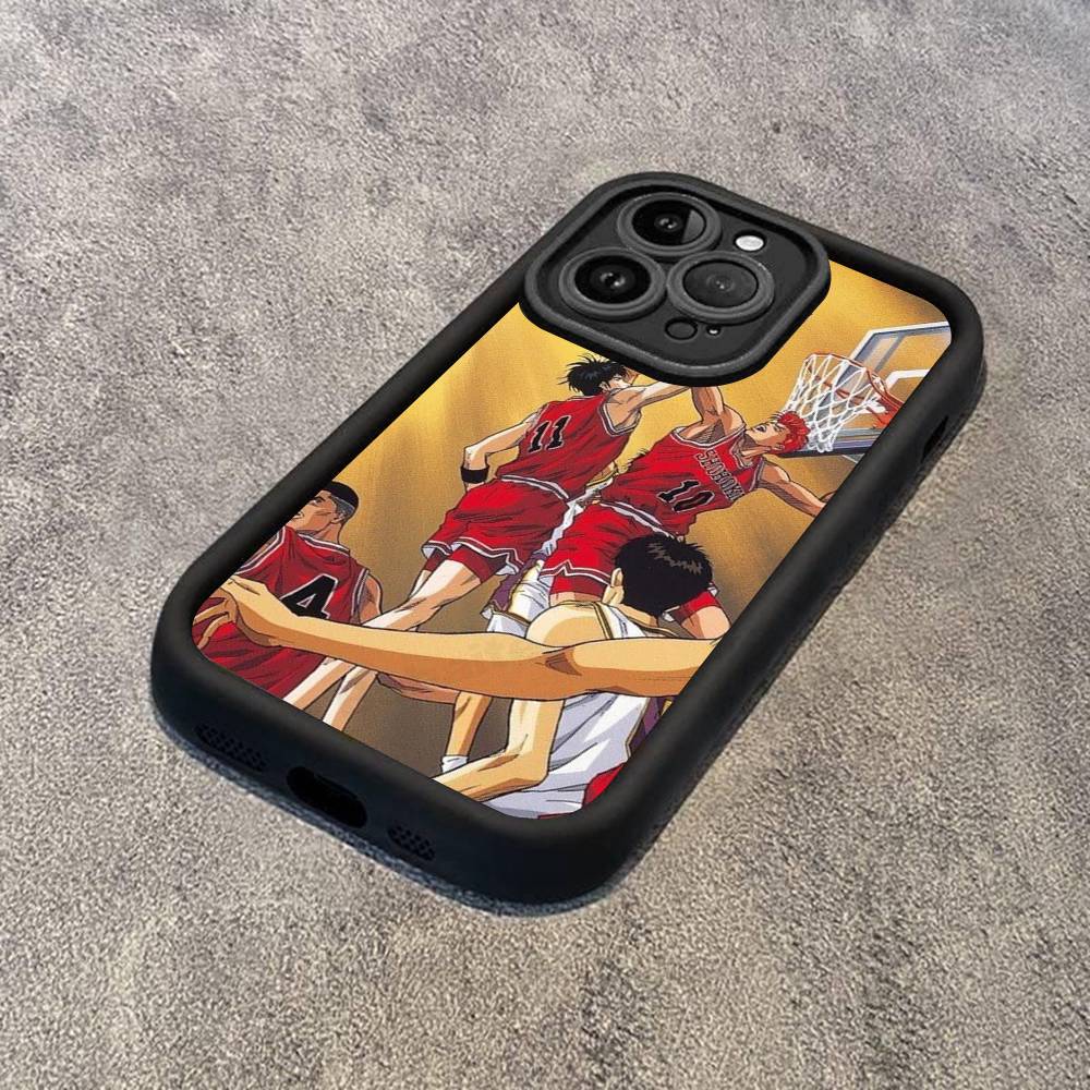 Japanese S-SLAM D-DUNK Phone Case For IPhone 17 16 15 13 11 12 14 Pro Max Plus Silicone Cover Shell