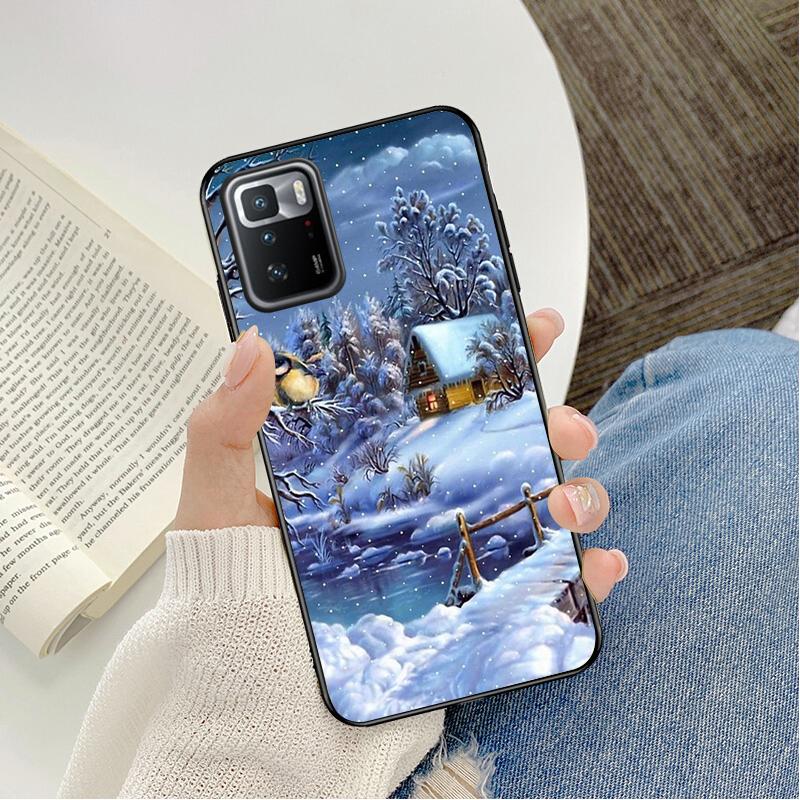 Phone Case For Xiaomi Redmi Note 13 12S 12 Pro 11S 11 10 Pro 10S 12S Redmi 10 10C 9C 13C Christmas Tree New Year Case