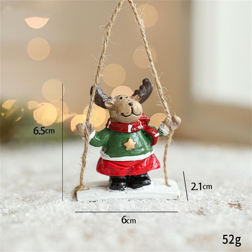 Creative Christmas Cookie Cake Old Man Ice Cream Cone Chef Old Man Donut Gingerbread Man Pendant for Christmas Tree Decoration