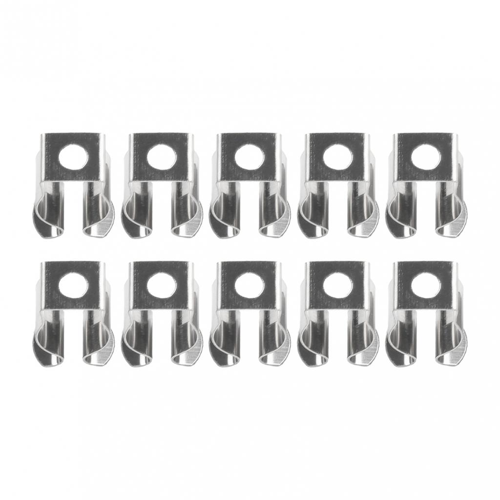 Fjäderklämmor för skjul i rostfritt stål, 10 st