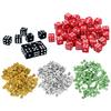 100PCS/Set 8mm Size Dice Entertainment Game Props 5 Colors Available Gaming Dice Solid Cube Set Party Board Game Accessories ZYF