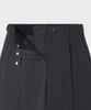 MUSINSA STANDARD WOMAN Women'S Low Waist Deep Tuck Extra Wide Hidden Banding Slacks [Medium Grey]