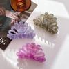 Resin Beautiful Acid Colorful Flower Hair Claw For Glamorous Updos And Elegance Everyday