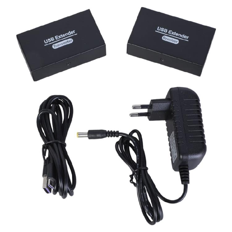 HDTV KVM USB Extender RJ45 Ethernet Extender 1080P@30hz HDTV Transmitter Receiver Support Keyboard Mouse USB Control