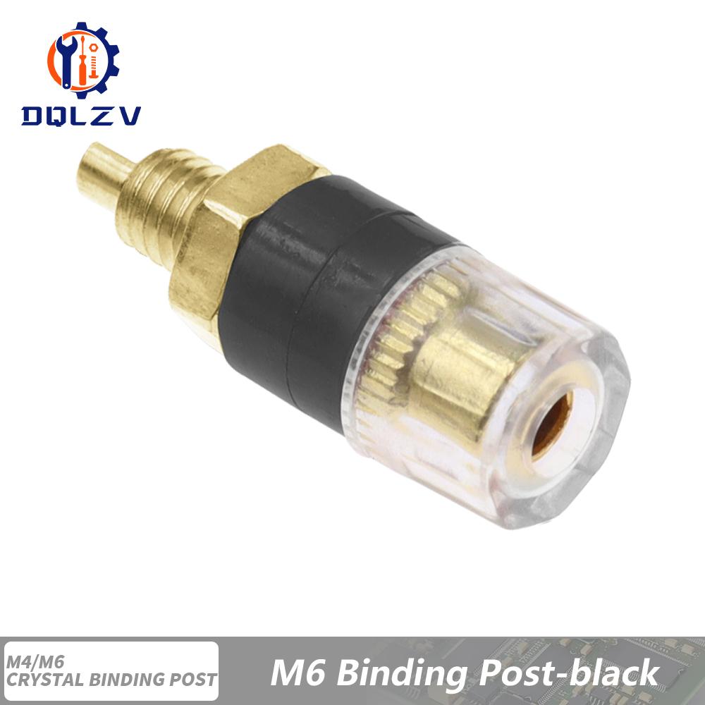 High end Brass Crystal Binding Post 4mm Banana Plug Socket for Amplifier and Speaker Terminal Connector 2PCS