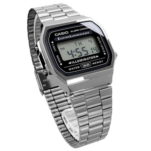 CASIO Casio Standard A168WGG-1A Watch Men's Women's Kids Children Boys Girls Cheap Casio Chipkashi Digital Date Black Overseas Model