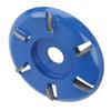 Wood Carving Disc Steel 6‑Teeth Milling Cutter Woodworking Tool Angle Grinder Accessories