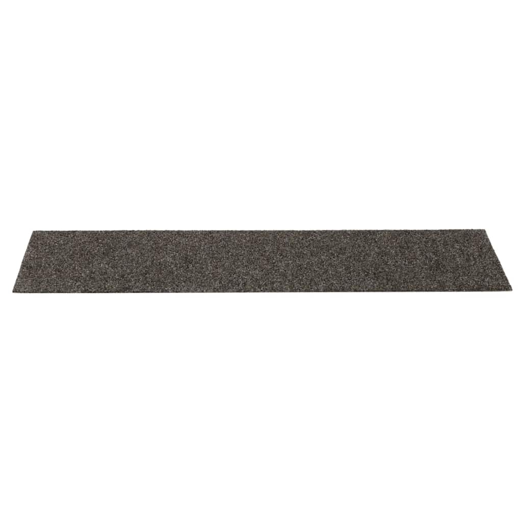 Self Adhesive Step Mats 15 Pcs 76 X 20 Cm Anthracite Rectangular