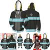 Anime Enn Enn No Shouboutai Fire Force sweat à capuche Firesoldier veste manteau Costumes