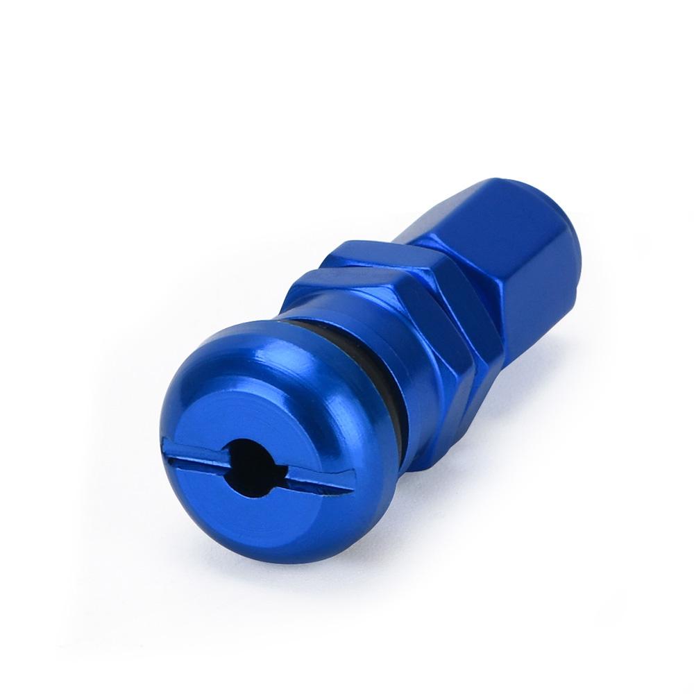 4 pièces / set Valve d'air universelle pour pneu tubeless de roue de moto et de voiture, bouchons d'air pour tige de valve de pneu, tige de valve d'air en métal aluminium VR-WR11