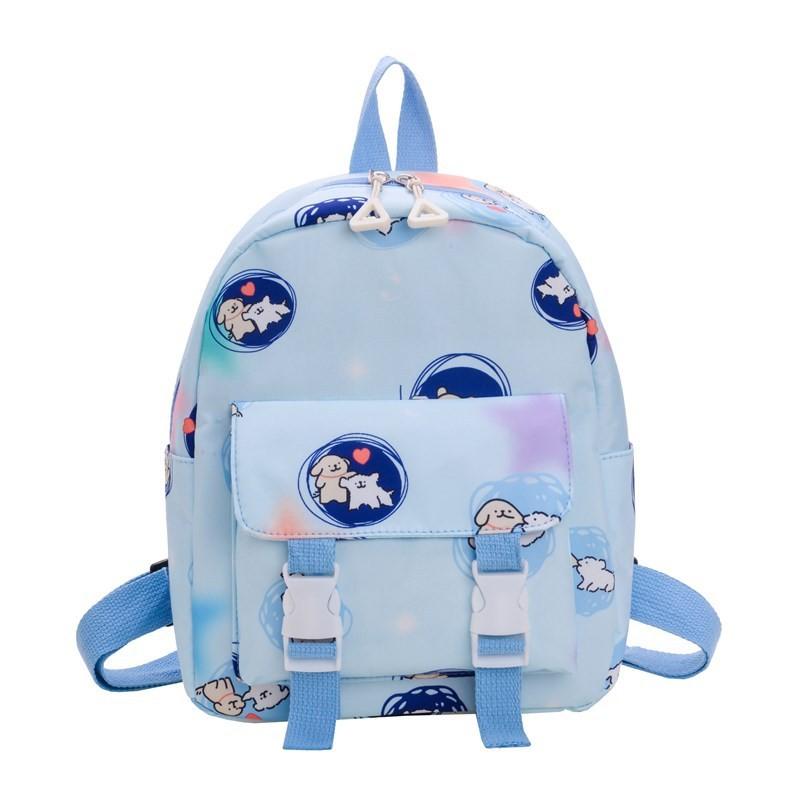 Dog Cute Maltese Cartoon Patterned Children Backpack For Boys And Use Girls