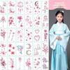 30Pcs Waterproof Temporary Tattoo Stickers Disposable 3D Color Butterfly Rose Flower Feather Fake Tattoo For Women Girl Body Art