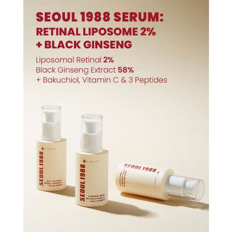 KSECRET *TIMEDEAL* SEOUL 1988 Serum Retinal Liposome 2% + Black Ginseng 30ml