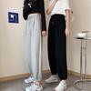 Women's Gray & Black Sports Leggings - 2023 Spring/Summer Casual Sweatpants