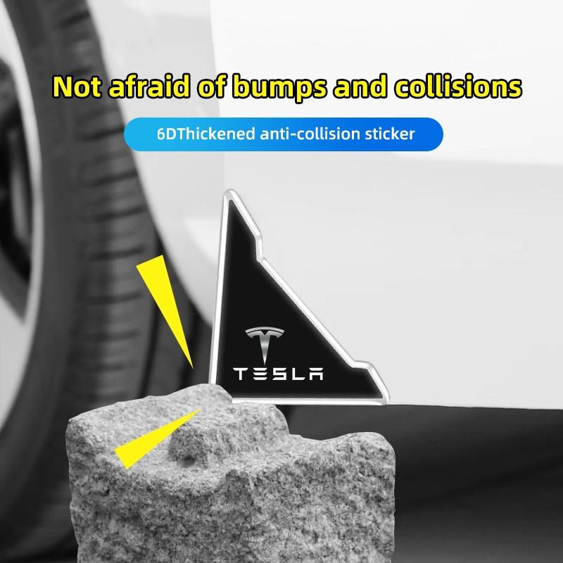 Car Door Corner Anti-collision Cover Anti-Scratch Protection Sticker For Tesla Model 3 Y S X SpaceX Cybertruck Juguete