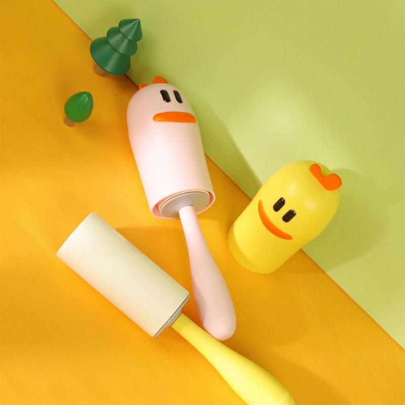 Pet Hair Remover Roller Cute Lint Rollers Sticky Hair Remover Lint Catcher Lint Remover Anti Slip Removal Tool Pet Hair Remover