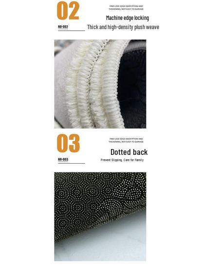 Ins Fresh Bedroom Rug: Cute Flower Design, Cool & Dirt-Resistant, Thick Non-Slip Foot Mat for Bedside or Coffee Table.