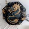 Dragon  pattern, automatic folding umbrella, portable and foldable design, 8 ribs, a Christmas or birthday gift.