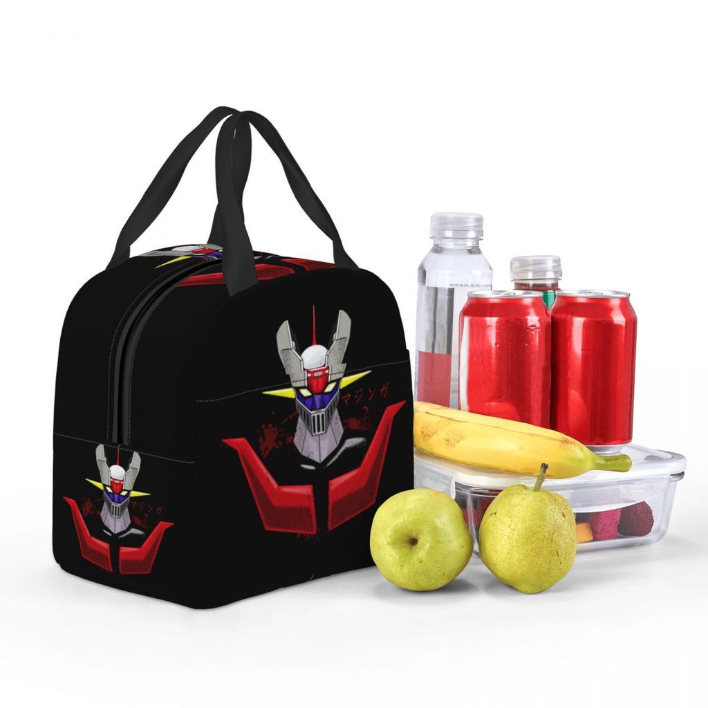 Boîtes à lunch réutilisables personnalisées Ufo Robot Grendizer Goldrake Mazinger Z pour femmes, étanches, isothermes, sac à lunch isolé pour le travail