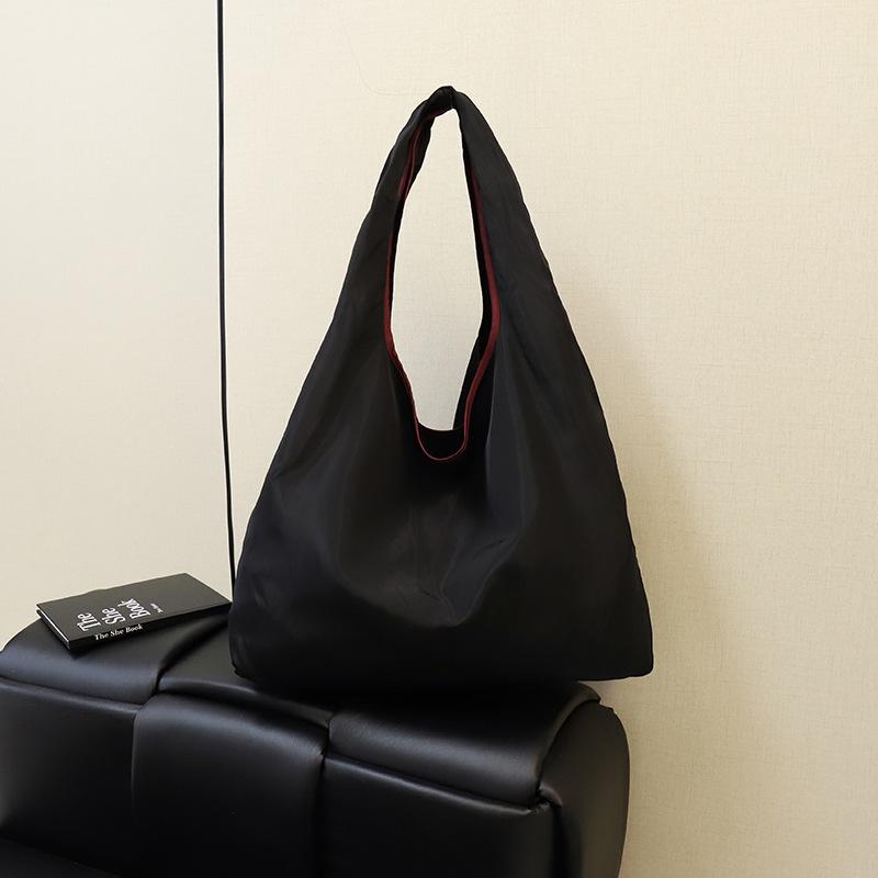 Foldable Large-Capacity U-Shaped Waterproof Polyester Tote Bag for Shopping