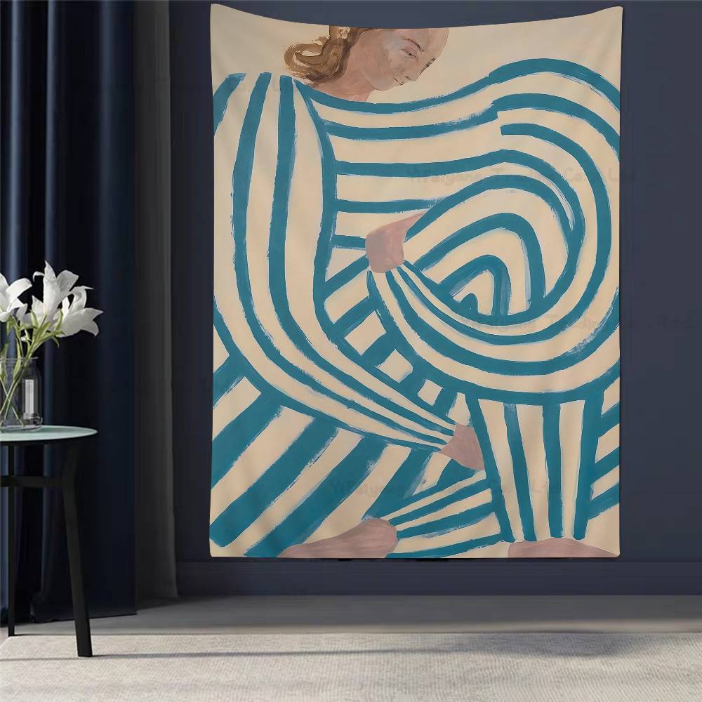 

Abstract Figure Lines Stripe Girl Colorful Tapestry Cheap Hippie Wall Hanging Bohemian Tapestries Mandala Wall Hanging Sheets 74x94cm(29x37in)