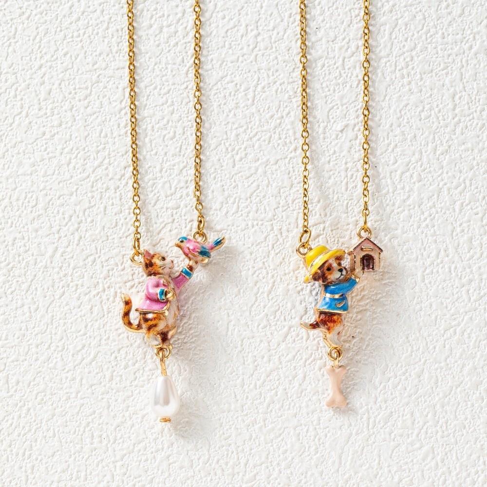 Dangle Design Copper Pendant Necklace Copper Fairy Tale Pendant Necklace Gifts for Girls