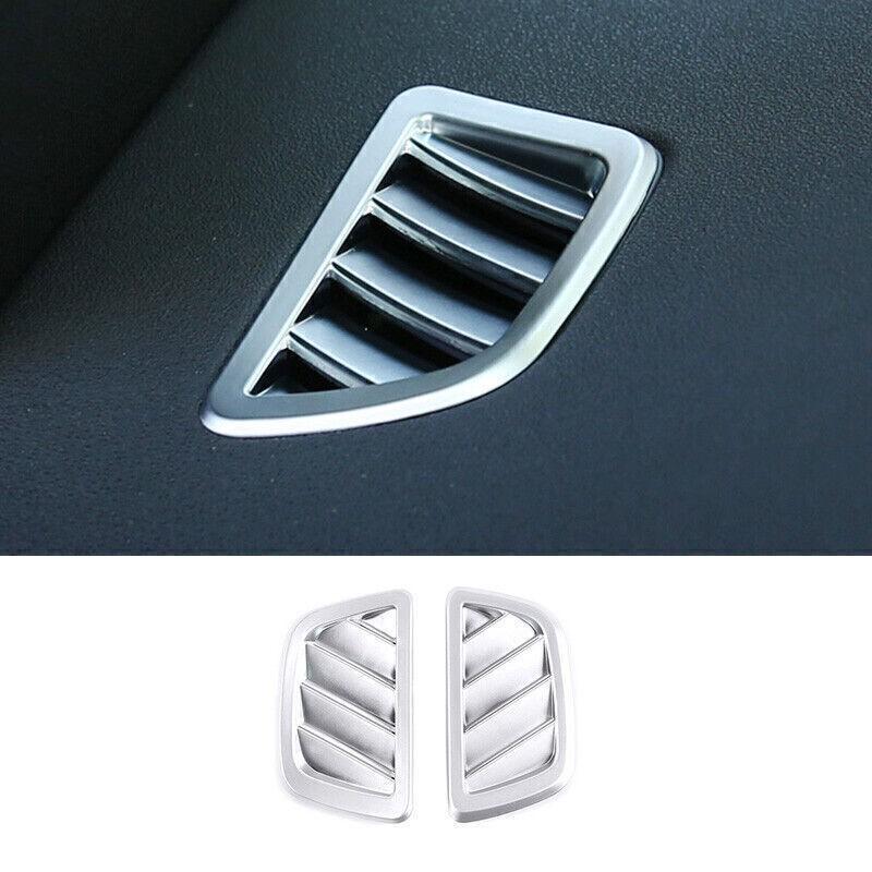 For Range Rover Evoque 2020-2023 Matte Silver Console L&R Air Outlet Vent Trim