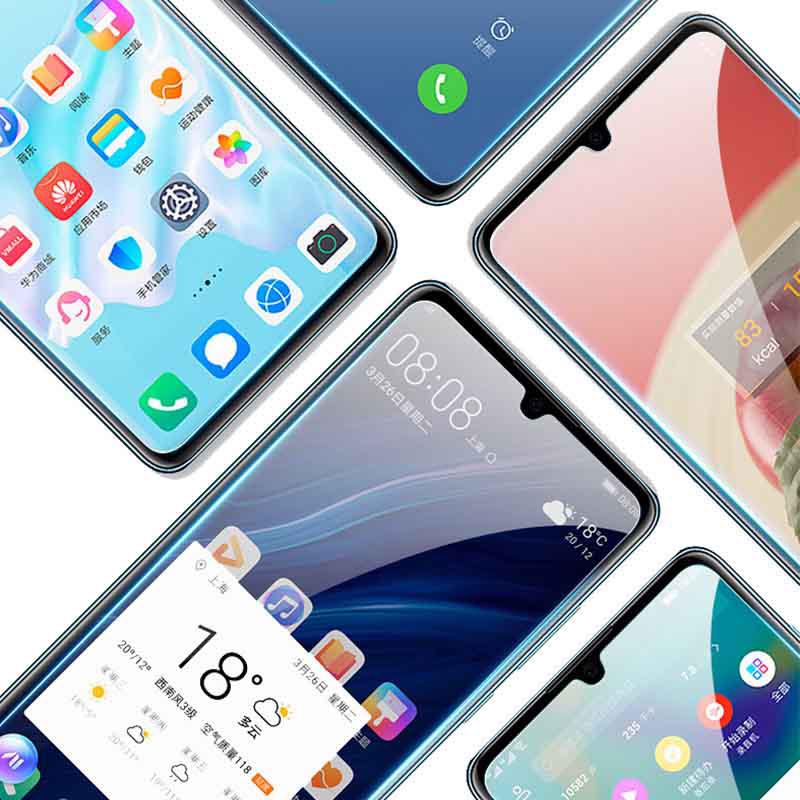 3 STÜCK Displayschutzfolie für Huawei P30 P40 P20 Mate 20 Lite Y6 Y7 Panzerglas auf Huawei P Smart Z 2019 2021 Nova 5T Glas